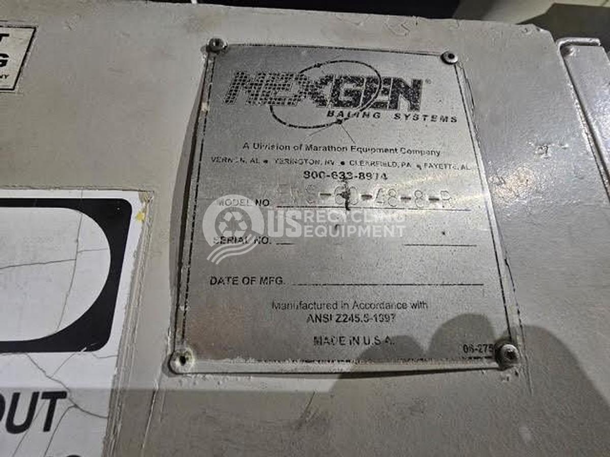 Used Marathon EWS 6048-8R Wide Mouth Auto Tie Horizontal Baler