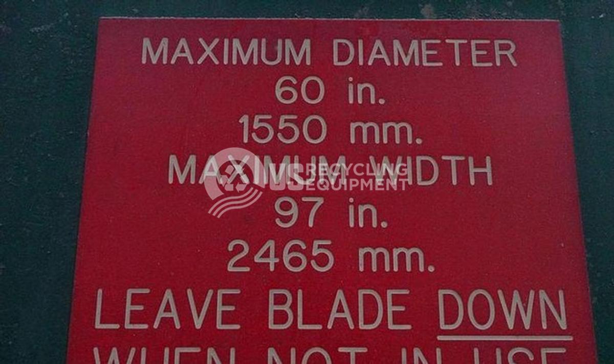 Used Black Clawson 97" Roll Splitter