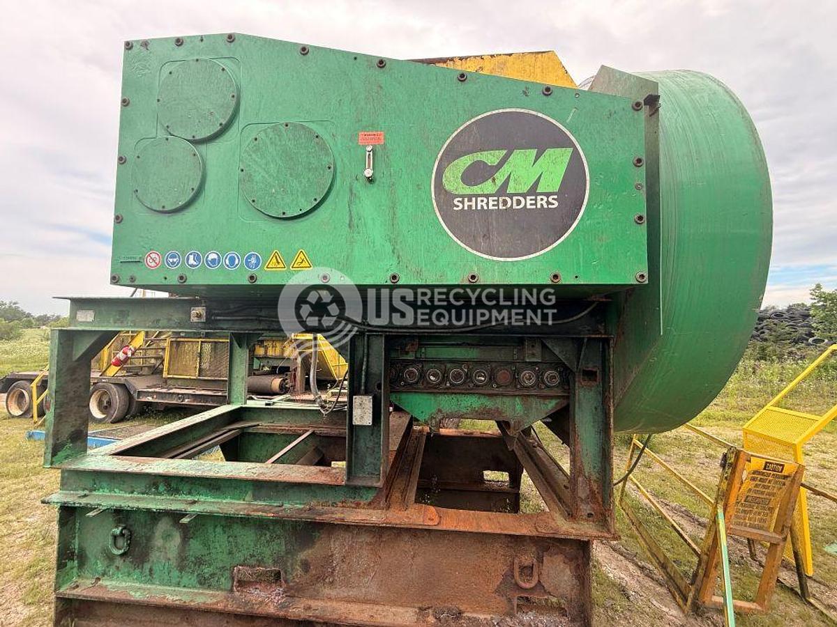 Used CM Two DS-250 Dual Shaft Chip Shredder