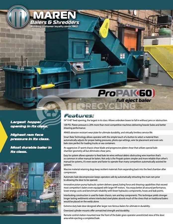 Used Maren ProPak 60 Horizontal