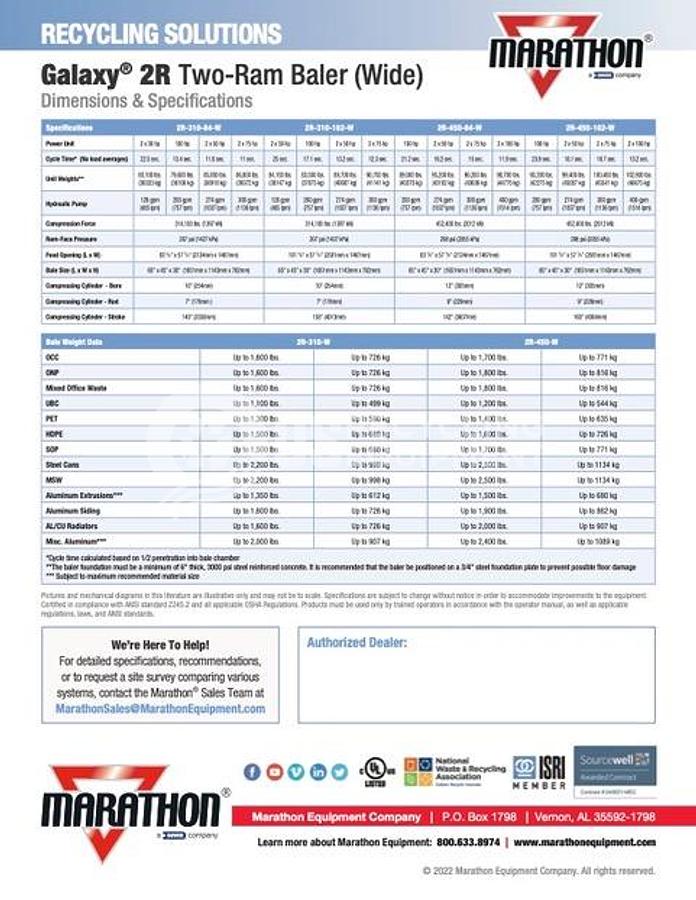 Used Marathon-Nexgen TR-450-102-W Galaxy Horizontal
