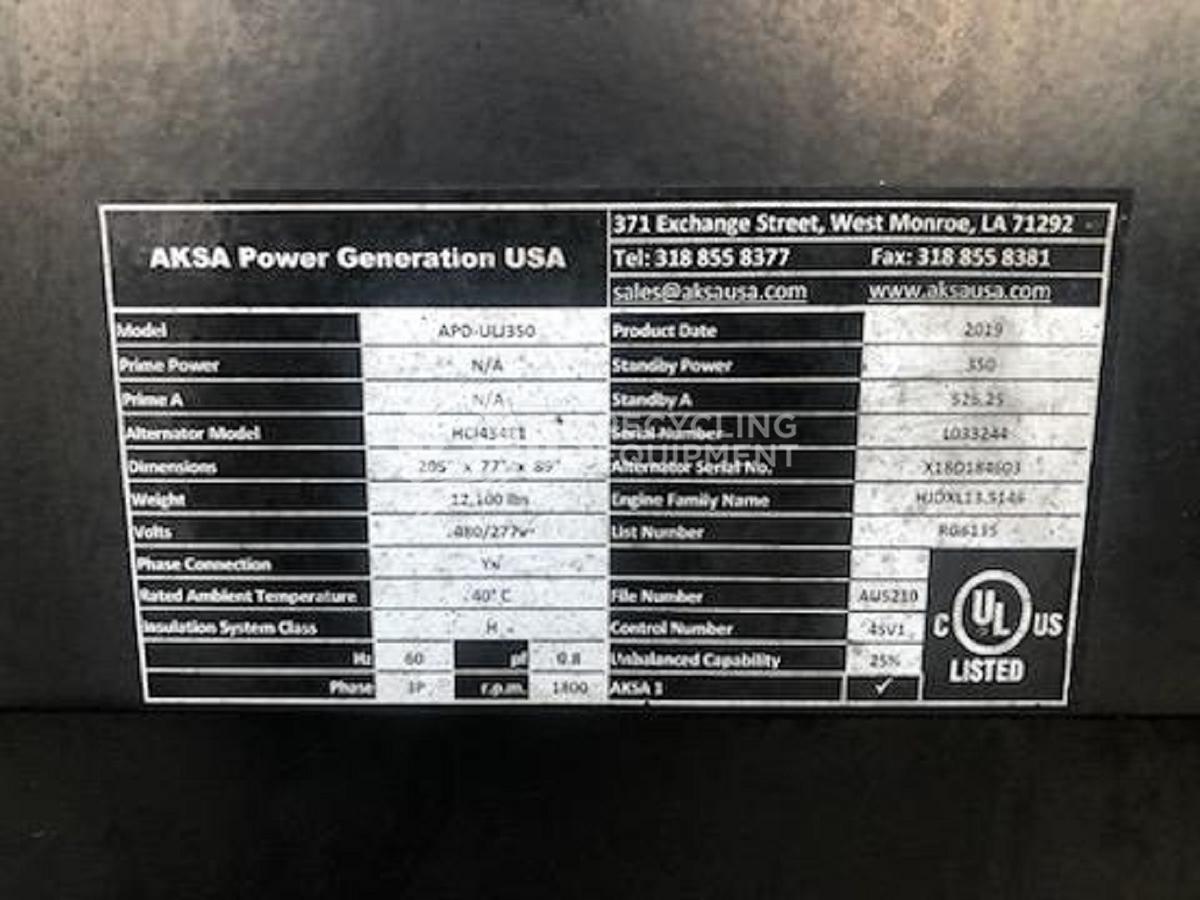 Used 2019 AKSA John Deere 350 KW Diesel