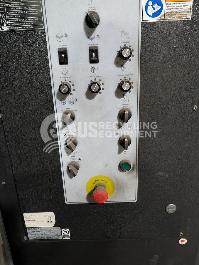 Used Wultec ESFM-5412 High Profile Turn Table Stretch Wrapper
