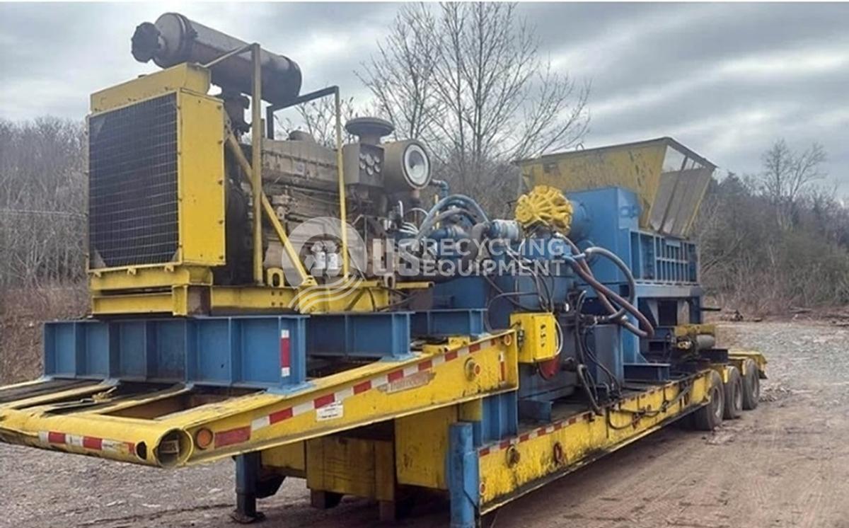 Used American Pulverizer 72x50/TRS Dual Shaft Shredder