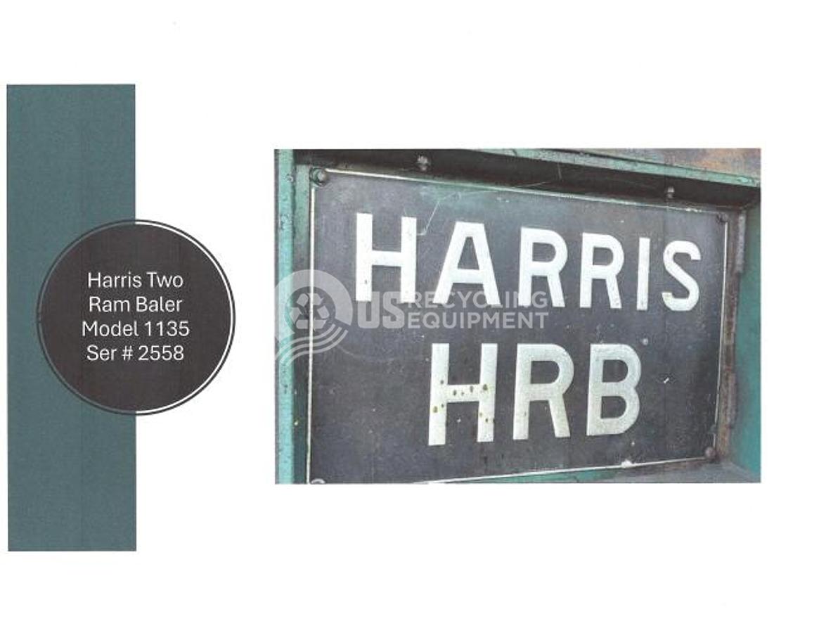 Used Harris HRB-1135W-BR-BD Two Ram Horizontal