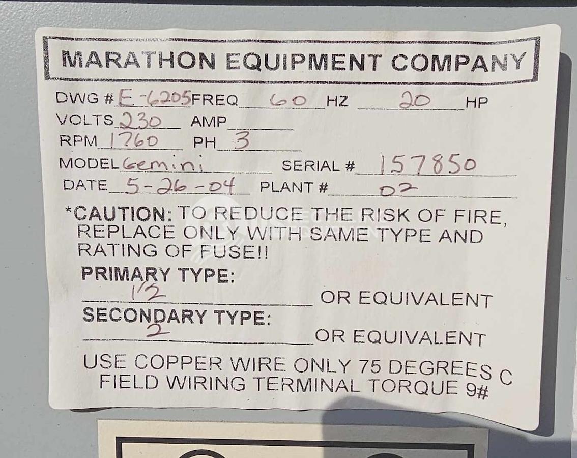 Used 2004 Marathon Gemini Horizontal