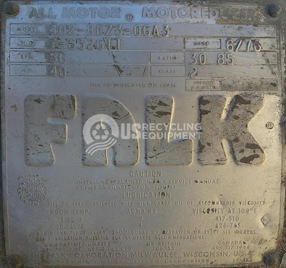 Used 1976 Unknown Manufacturer: Used 120 Cubic Yard Ribbon Blender