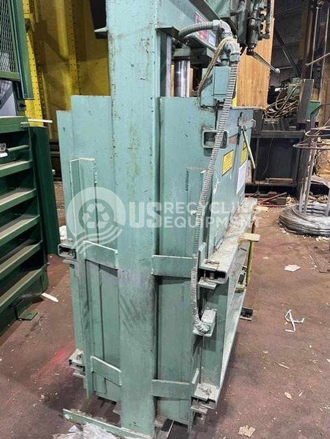 Used Consolidated Baler STDC-2 36 inch Vertical Cloth/Cardboard Baler