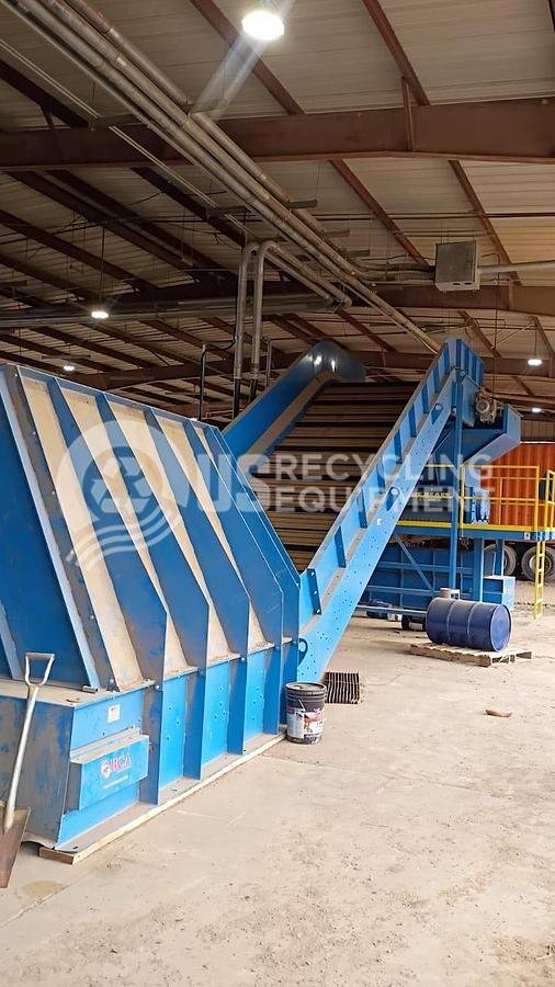 Used BCA ES2000 "Beast" Dual Shaft Shredder with Conveyors