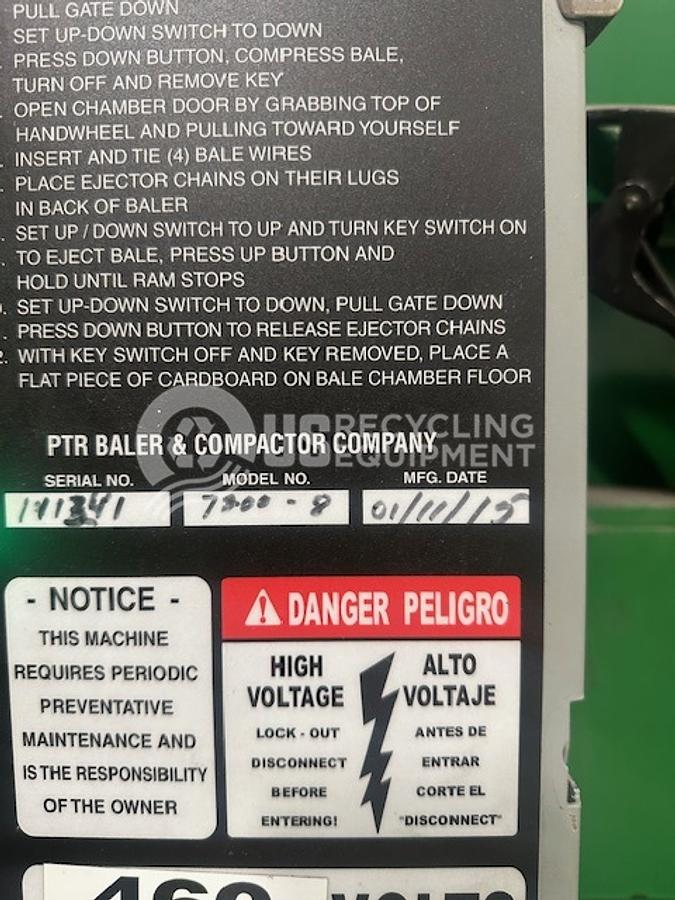 Used 2015 PTR Two (2) 7200HD-8