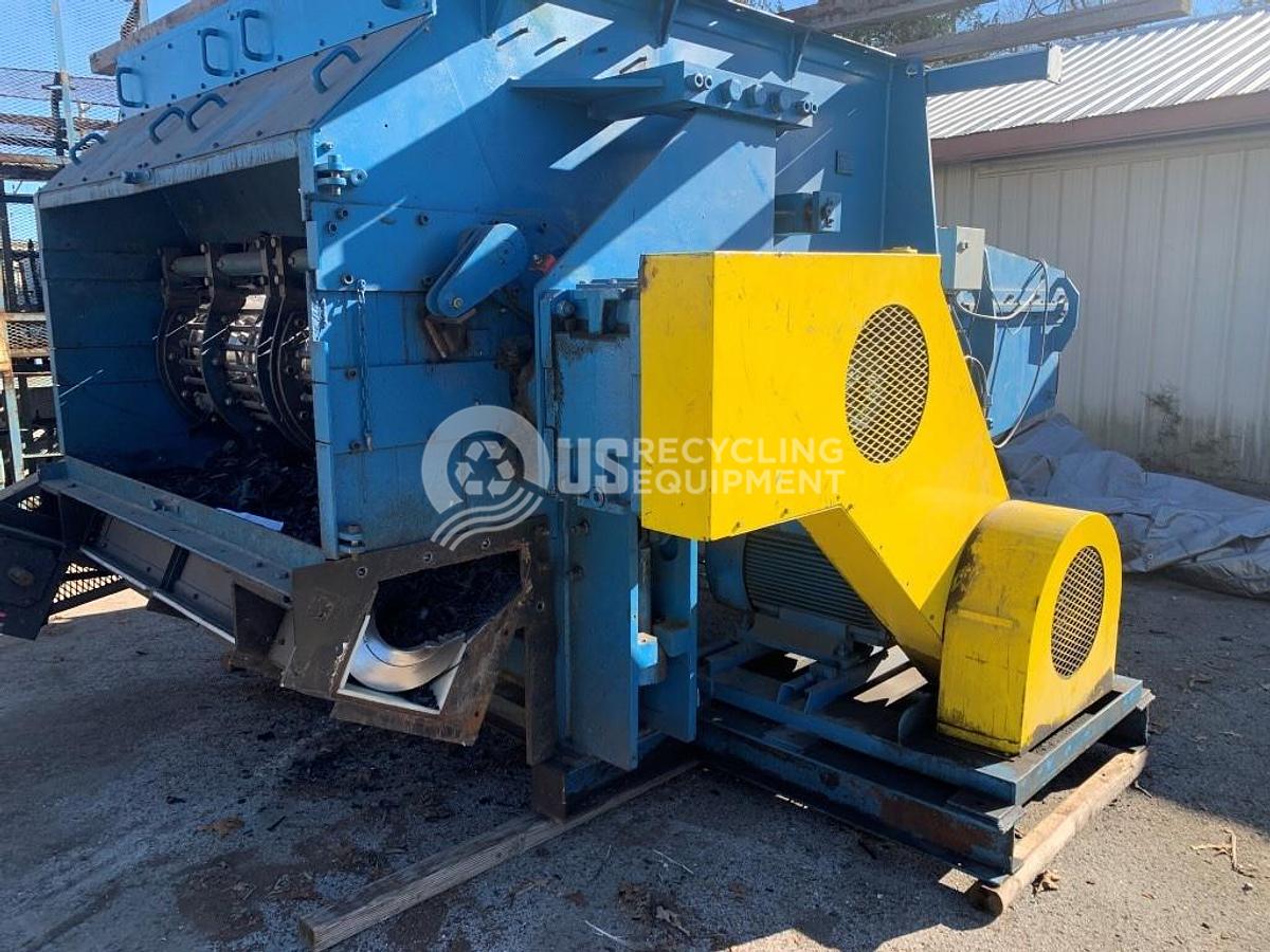 Used Vecoplan RG78-200 Single Shaft Shredder