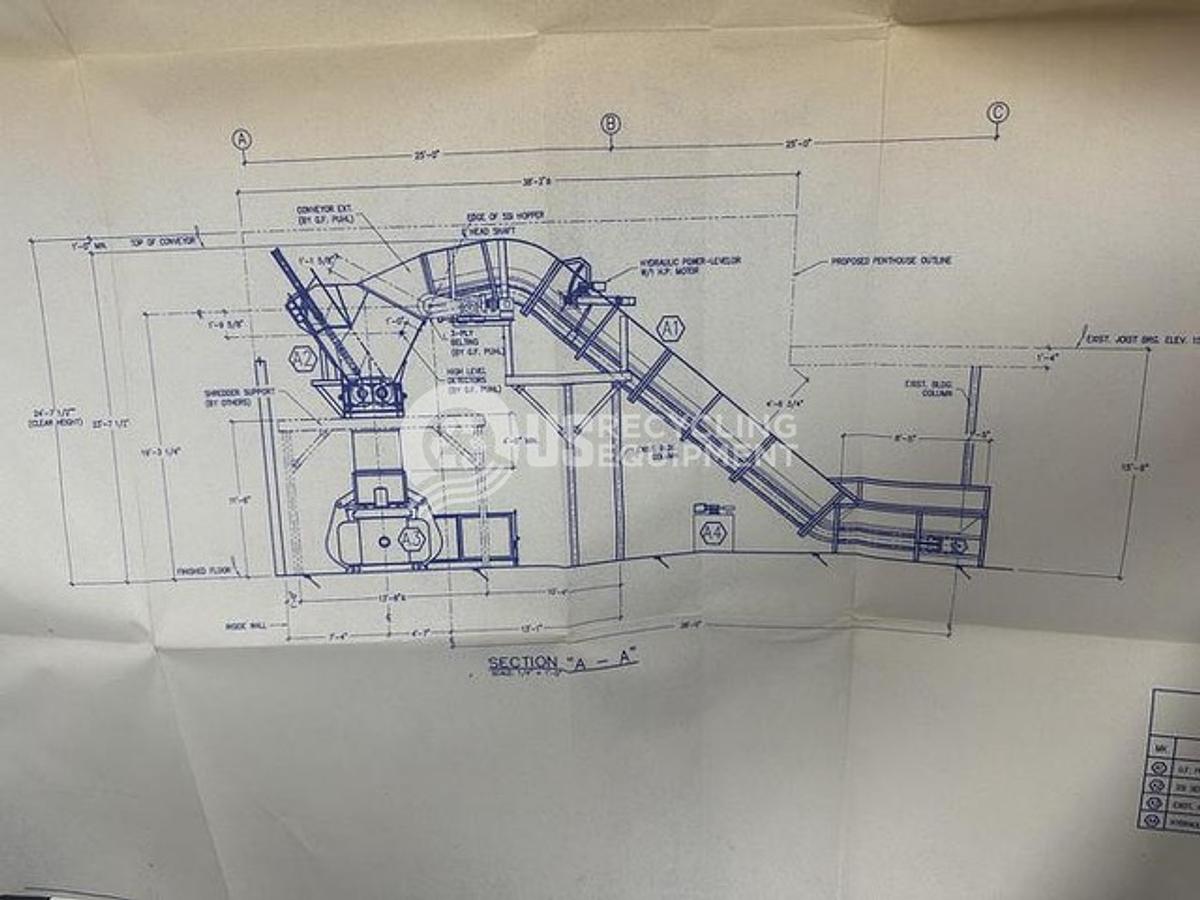 Used SSI 2400-H Dual Shaft Shredder