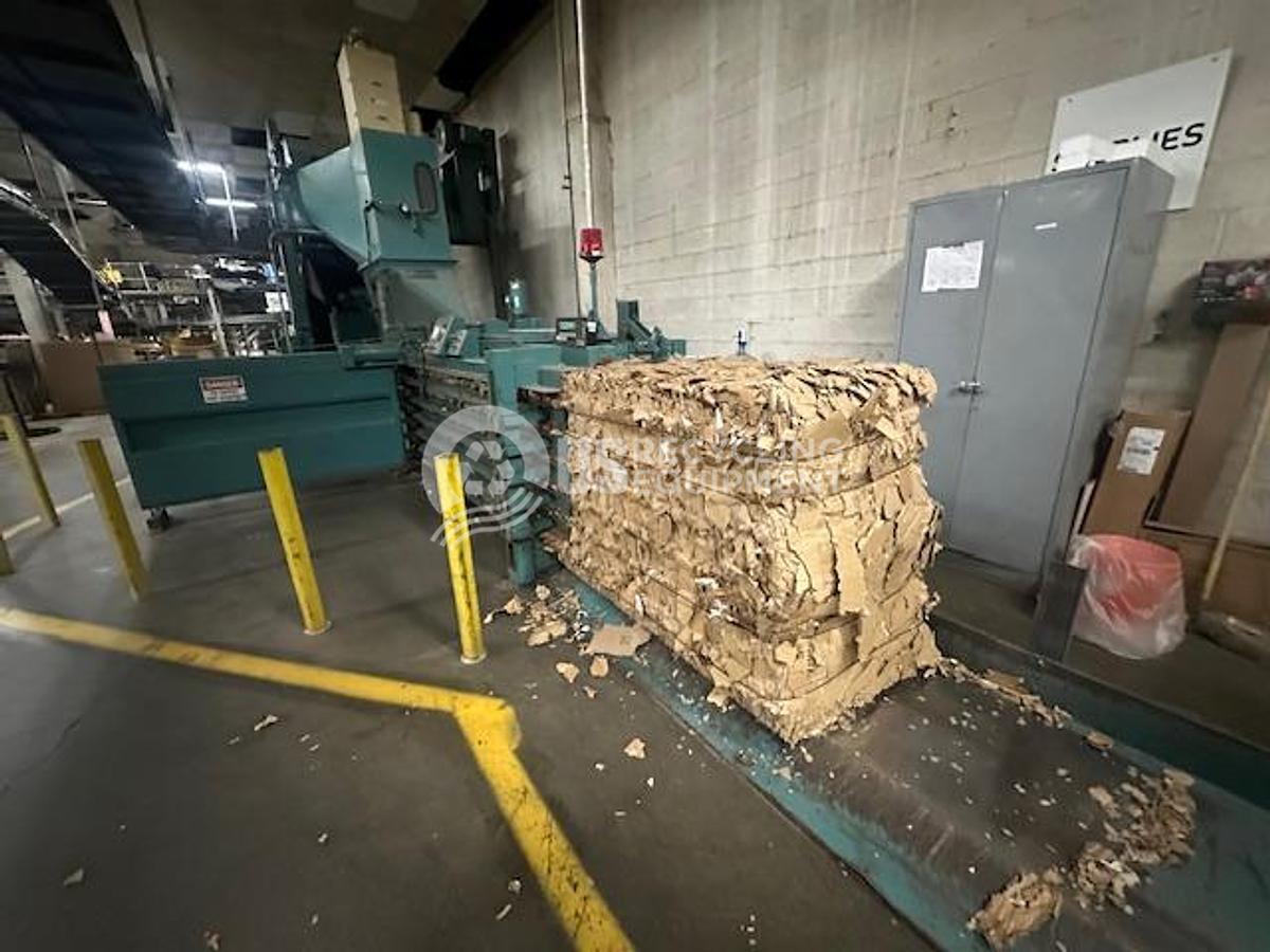 Used Maren 72-S-0E-76 Horizontal Baler & Model 60 Hogger with Conveyor