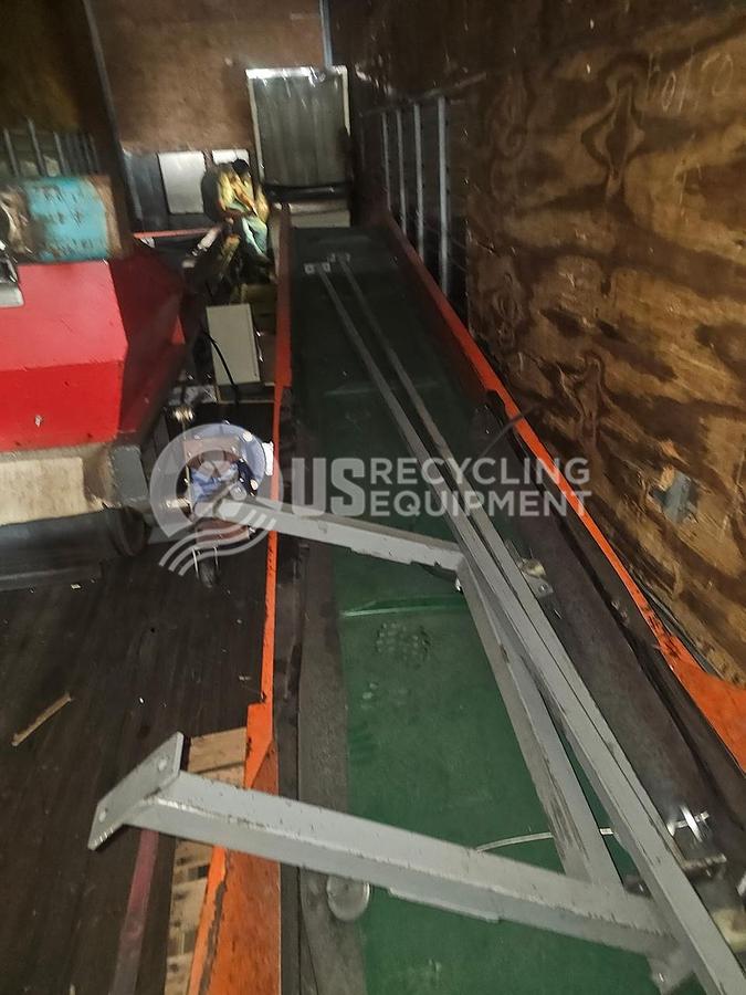 Used Dasu 48 inch x 23 foot Cleated Infeed Conveyor