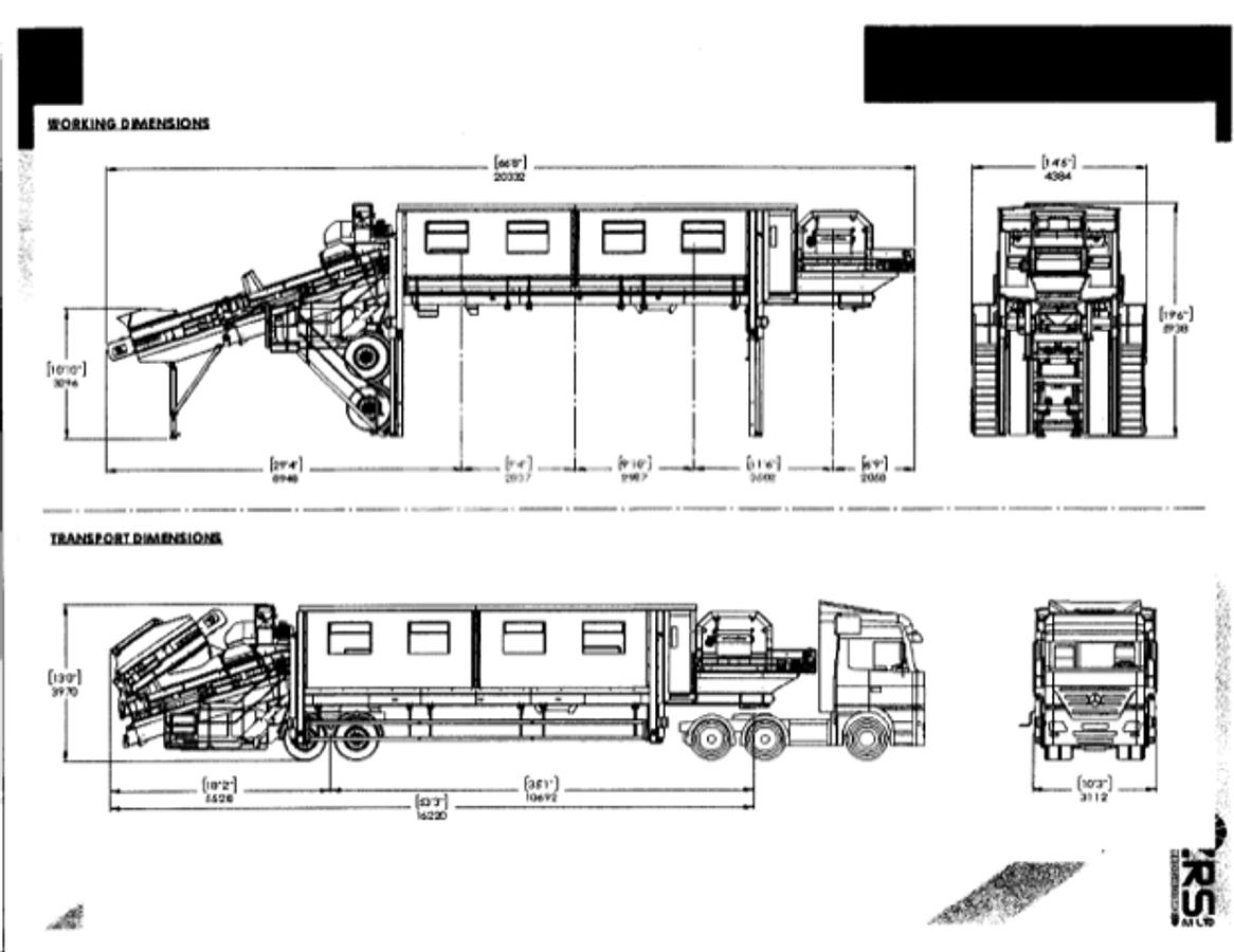 Used CRS CRS-021 Mobile Sorting Platform