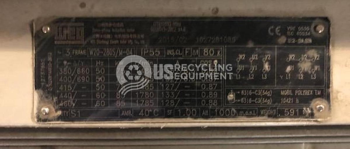 Used Zerma Complete Plastics Shredding System