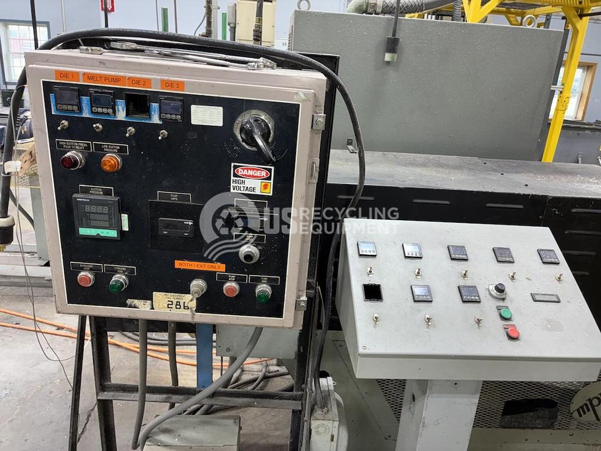 Used Sterling Plastic Machine Corp VEXC1750 Extruder