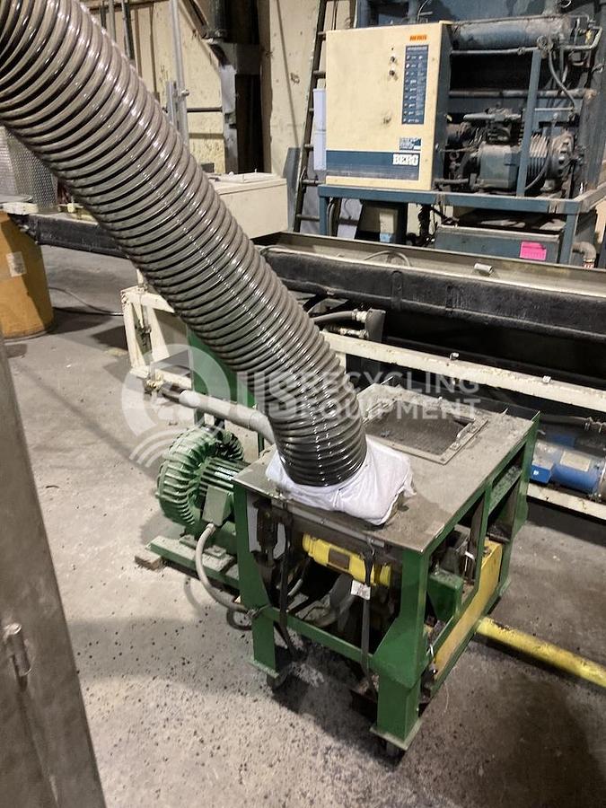 Used Sterling Plastic Machine Corp LD24-1 4.5 inch Extruder Peletizing LIne