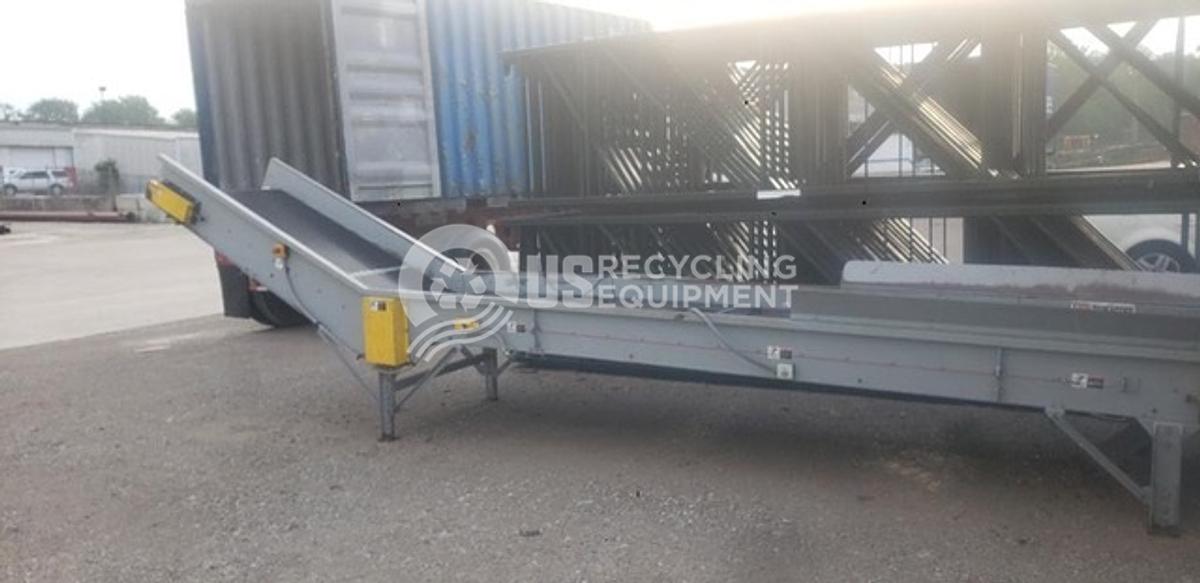 Used Unknown Manufacturer: Used 36" x 23' Flat Top, Rubber Belt