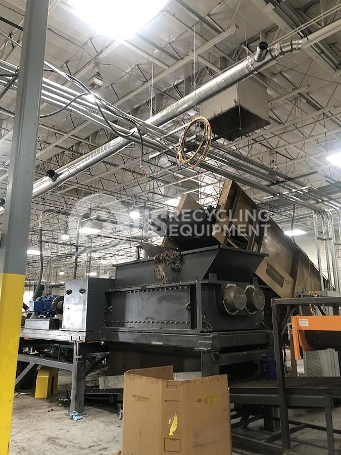 Refurbished SSI 5000-ED Dual Shaft Hook Sheer Shredder System