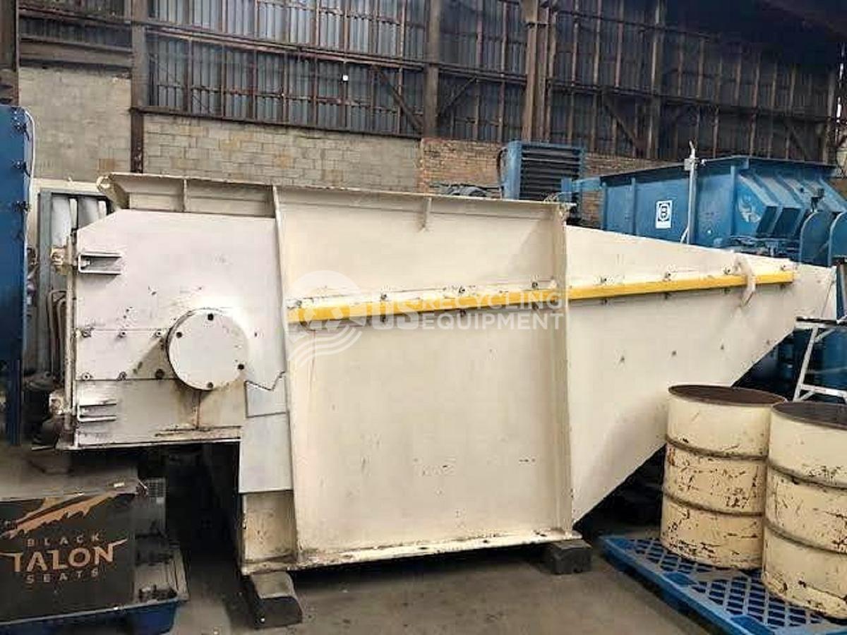 Used Vecoplan RG70-200K Single Shaft Shredder with Conveyor