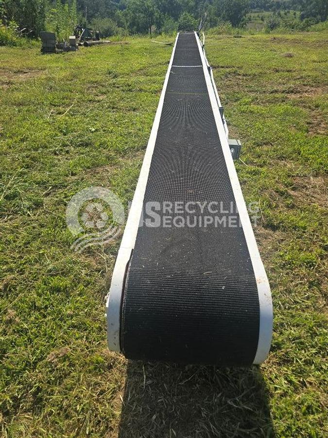 Used Hytrol 16 inch x 32 foot Rubber Belt Horizontal Conveyor
