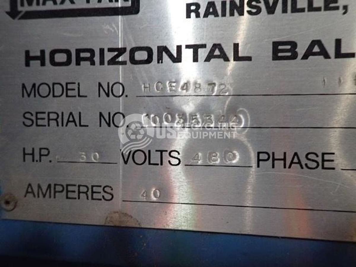 Used Max Pak HCE-4872 Horizontal