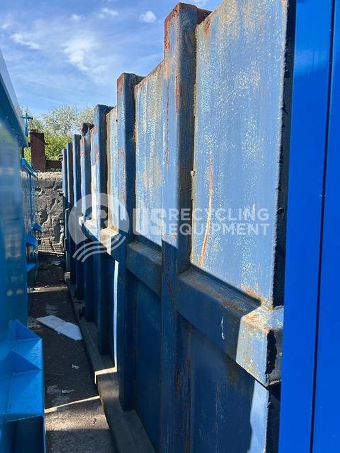 Used HydraPak Model 1500 2 Yard Stationary with 40 Yard Receiver Box