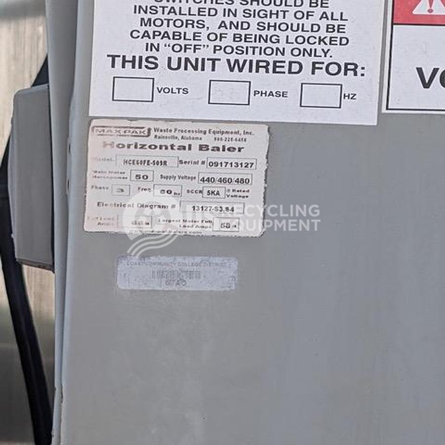 Used 2017 Max Pak Two (2) HCE60FE-509 Horizontal