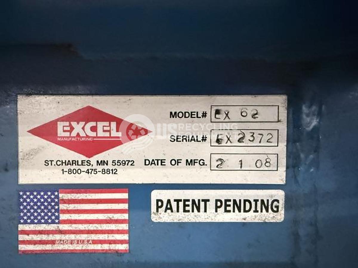 Used 2008 Excel EX-62 Horizontal Closed Door Baler