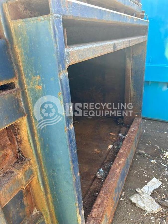 Used HydraPak Model 1500 2 Yard Stationary with 40 Yard Receiver Box