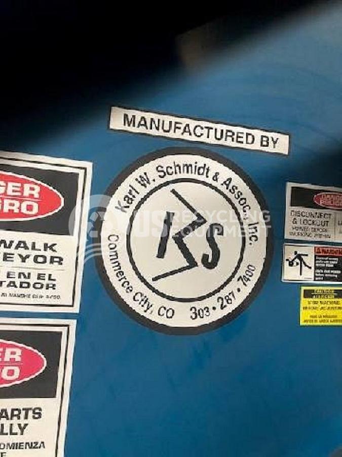 Used Vecoplan RG70-200K Single Shaft Shredder with Conveyor