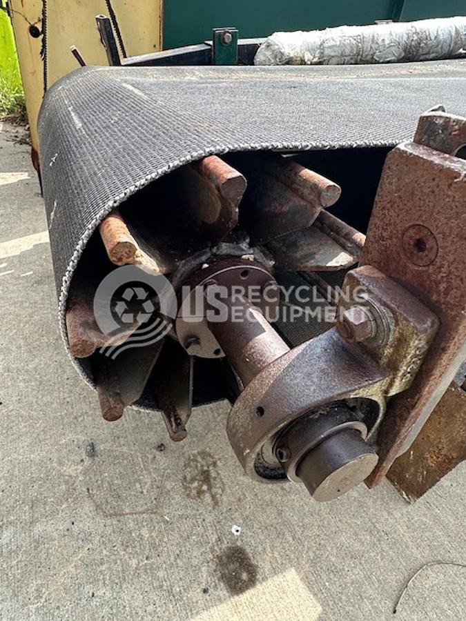 Used SM-Bevel 22' Conveyor with Magnetic Head Pully