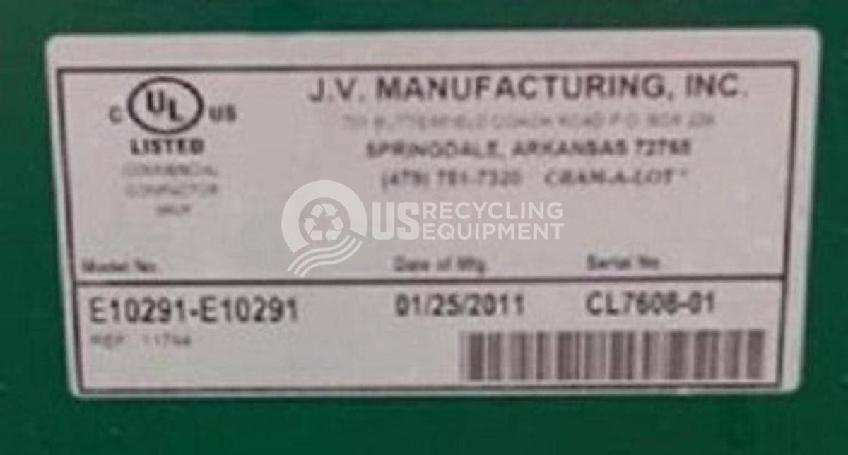 Used 2011 JV Manufacturing/Cram-a-Lot E10291 Stationary