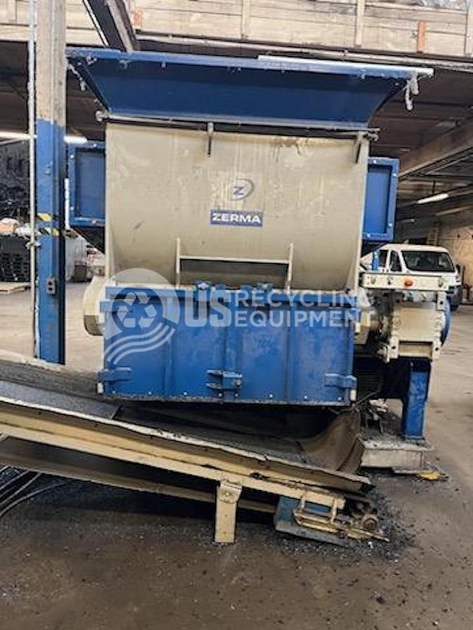Used Zerma Complete Plastics Shredding System