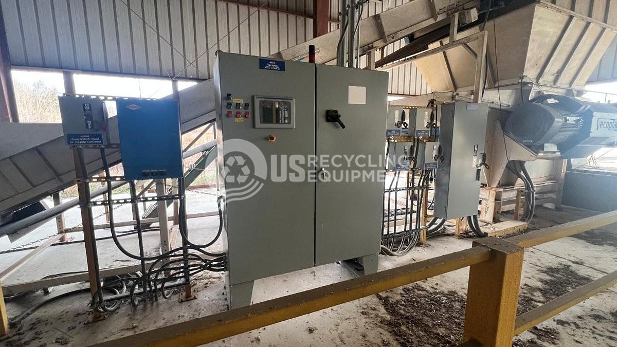 Refurbished 2007 Vecoplan RG-70 Film & Fiber Shredder with Conveyors
