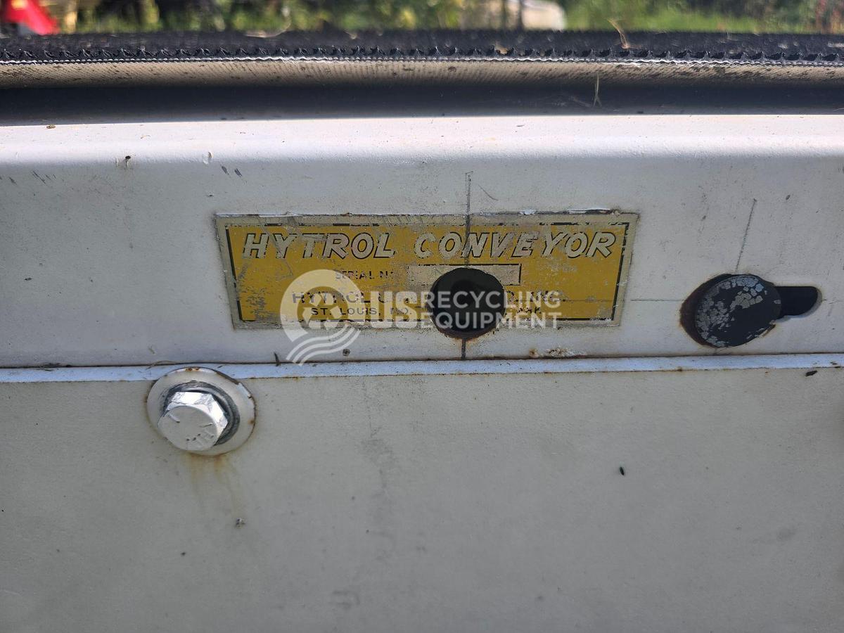 Used Hytrol 16 inch x 32 foot Rubber Belt Horizontal Conveyor