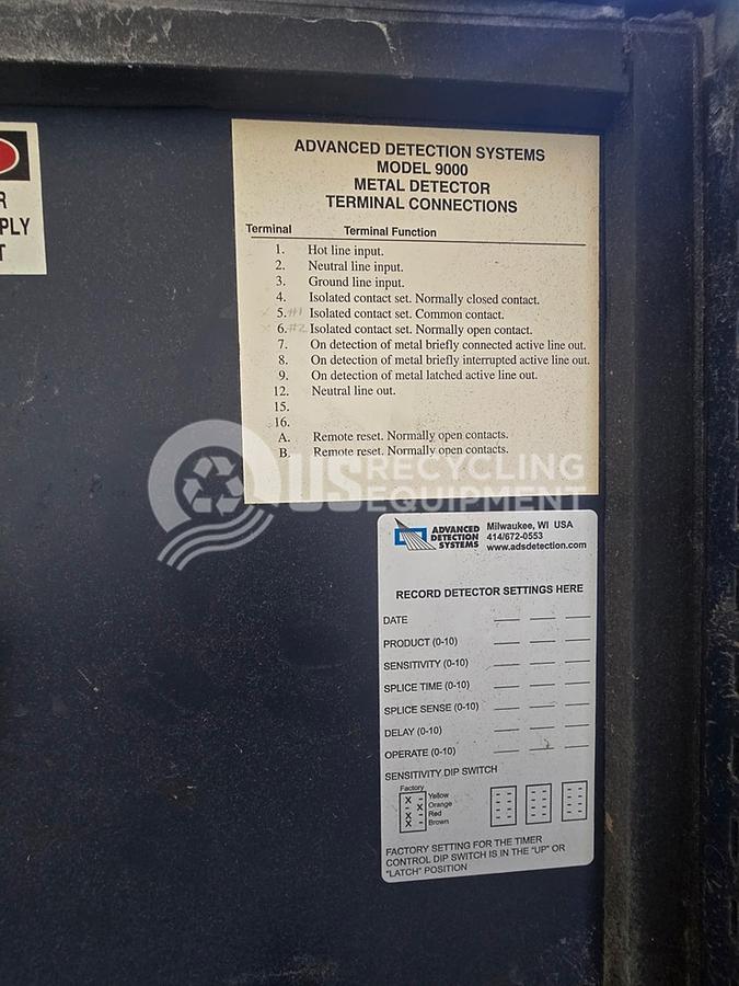Used Advance Detection Systems Series 9000 Metal Detector