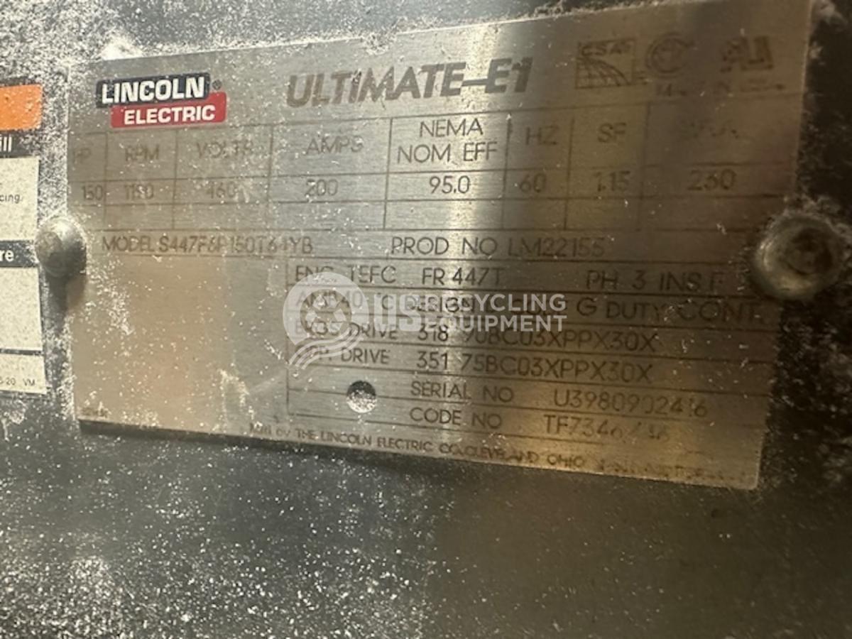 Used Vecoplan RG-52 / Cumberland 50B Shredding System