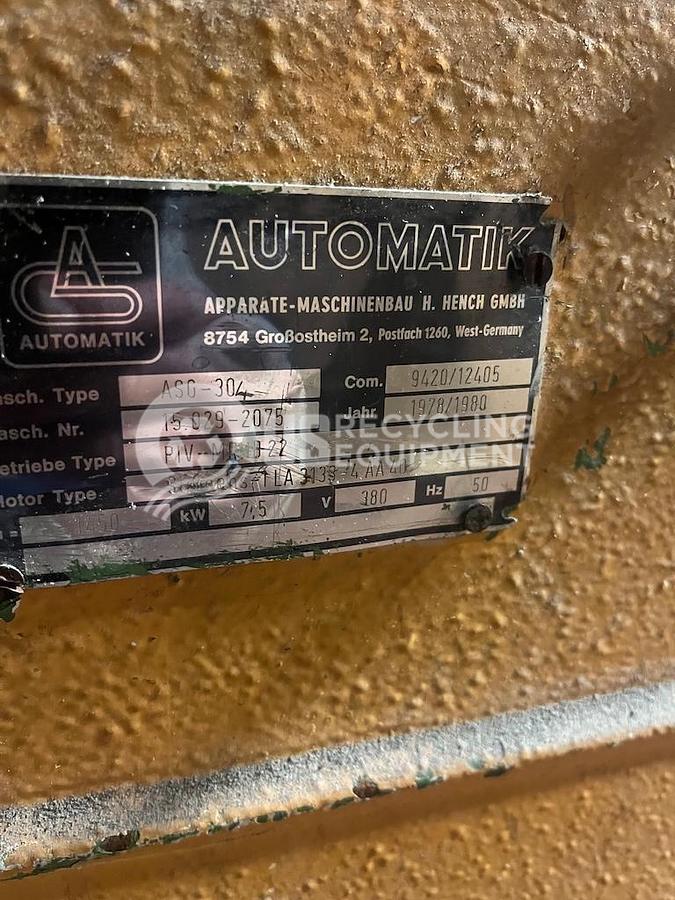 Used Automatik ASG-30 Pelletizer