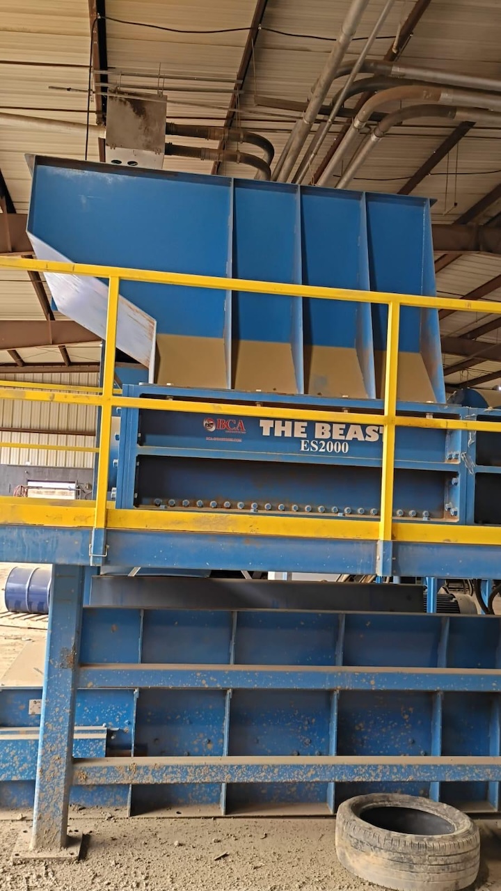 Bca ES2000 "Beast" Dual Shaft Shredder with Conveyors