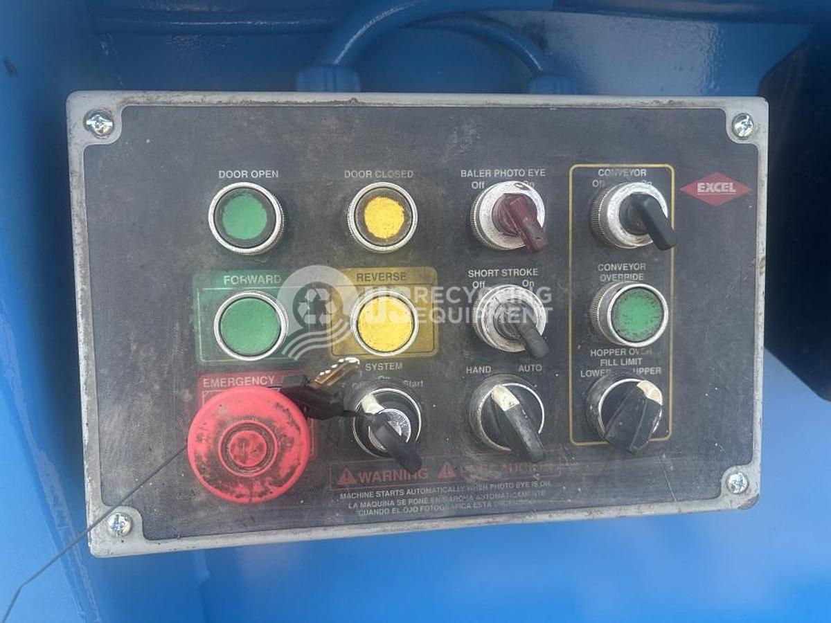 Refurbished Excel EX-63 Closed Door Baler with Conveyor