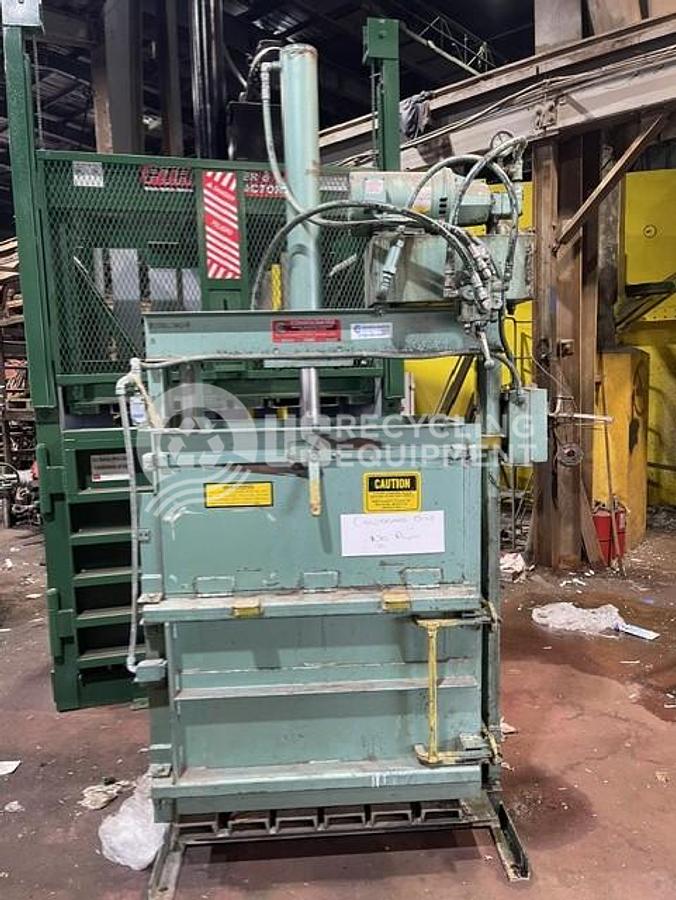 Used Consolidated Baler STDC-2 36 inch Vertical Cloth/Cardboard Baler