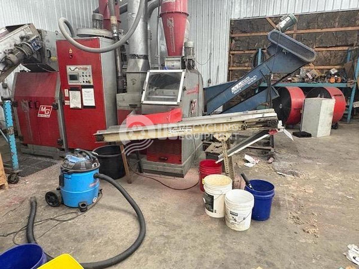 Used 2014 MG Recycling 380VZT Wire Granulation System
