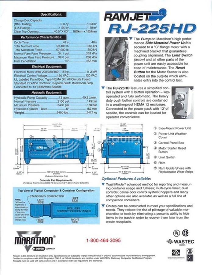 Used Marathon / PTR RJ225 / TP2000SP Shorty