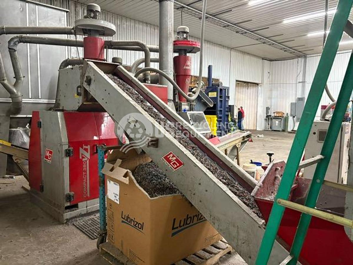 Used 2014 MG Recycling 380VZT Wire Granulation System
