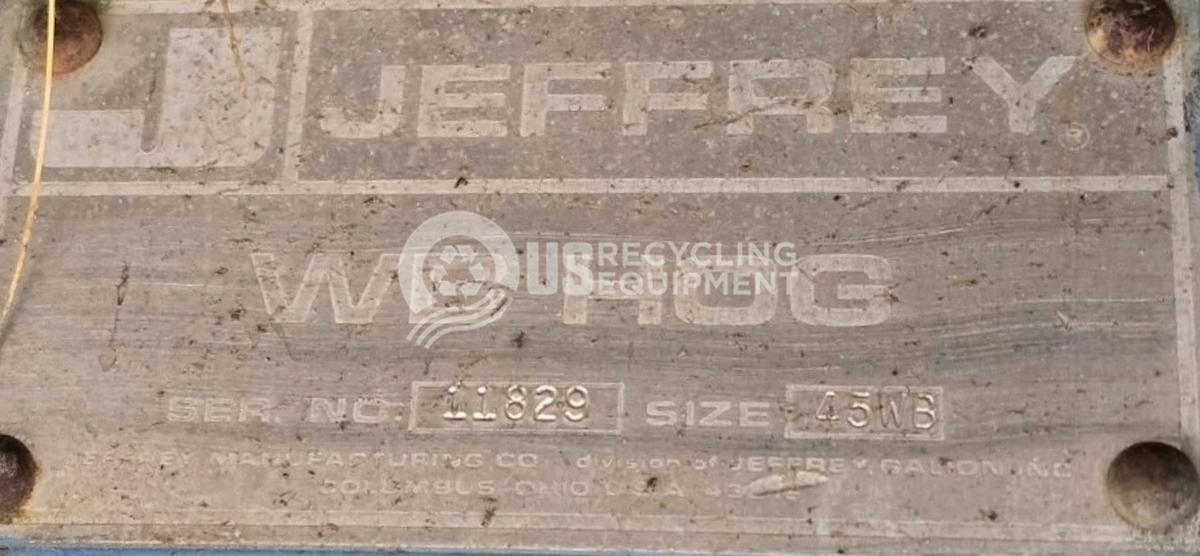 Used Jeffery 45WB Hammermill