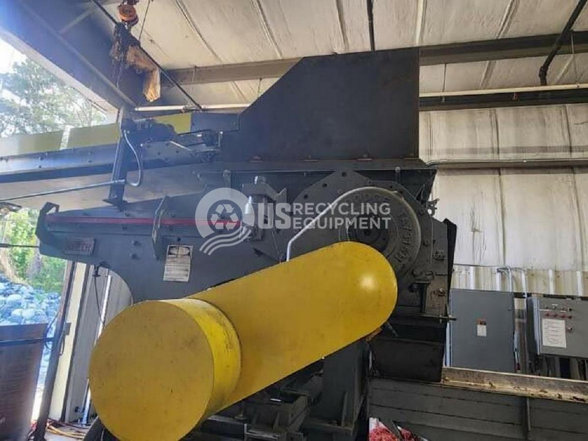 Used Retech 100HP Single Shaft Shredder