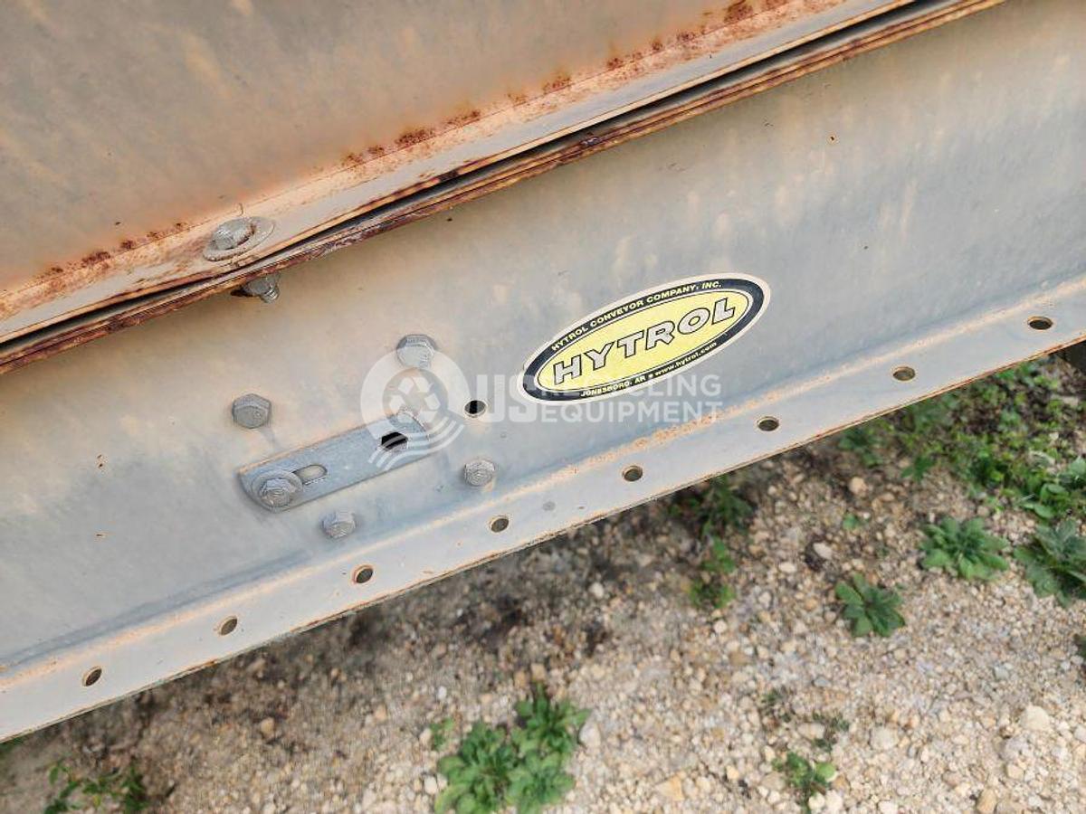 Used Hytrol Two Rough Top Rubber Belt Conveyors