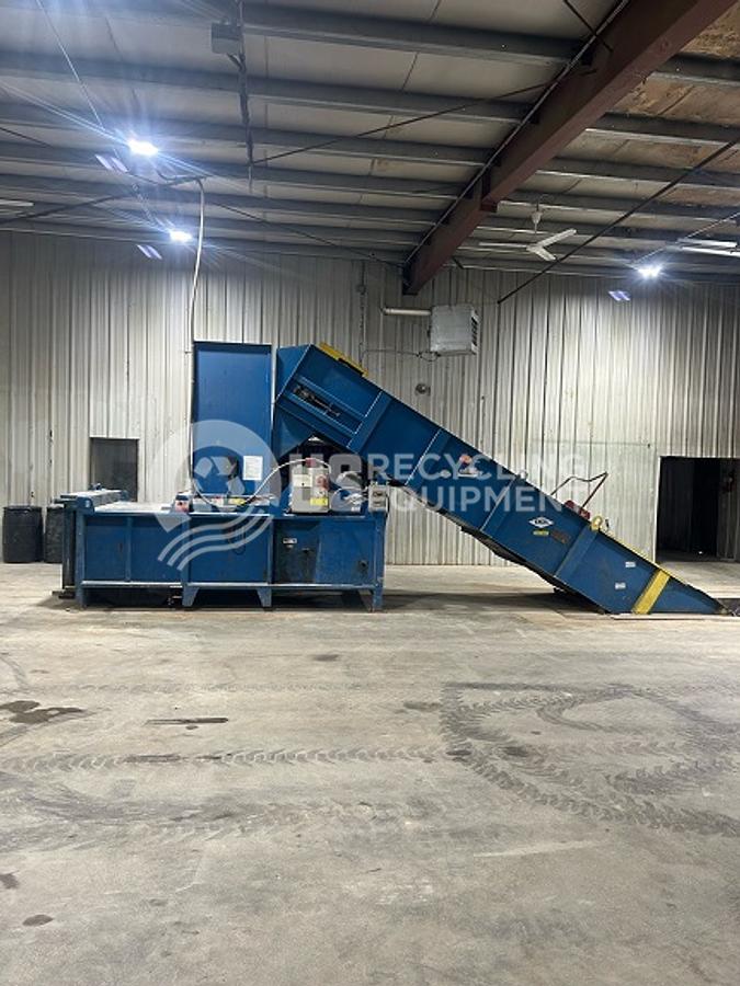 Used 1996 Excel EX-60 Closed Door Baler with Conveyor